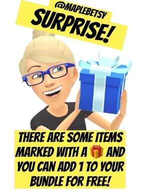 Free gift with a bundle - look for the gift 🎁 emoji & the “free w/purchase” note